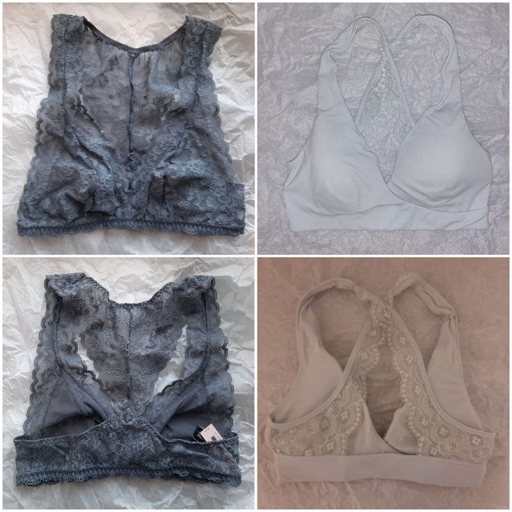 2 Lace Bralettes XS Victoria's Secret Gilligan
